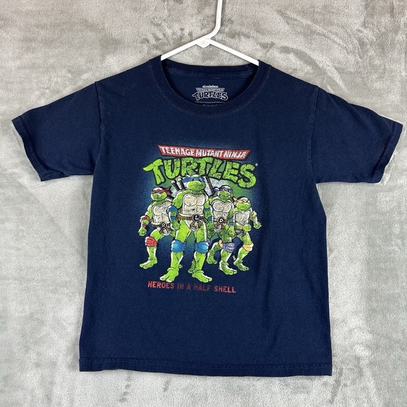 Teenage Mutant Ninja Turtles Other - Teenage Mutant Ninja Turtles T-Shirt Boy's M (8) Blue Graphic Print Nickelodeon